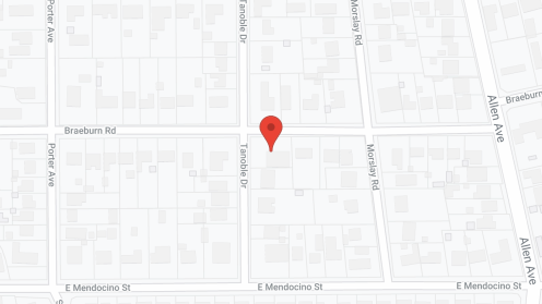 Map of the neighborhood around Ray of Hope/ Braeburn