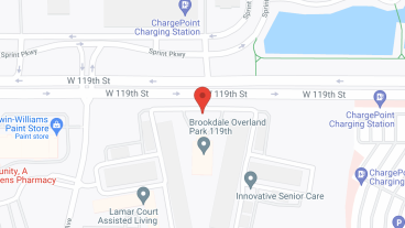 Brookdale Overland Park 119th in google map