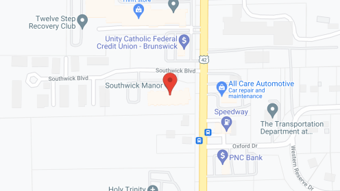 Map of the neighborhood around Southwick Manor