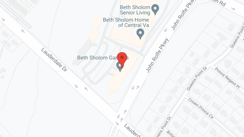 Map of the neighborhood around Beth Sholom Gardens