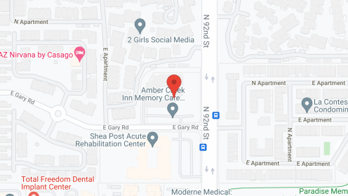Map of the neighborhood around Amber Creek Inn Memory Care