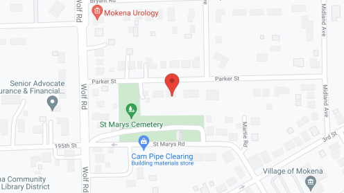 Map of the neighborhood around Clarendale of Mokena