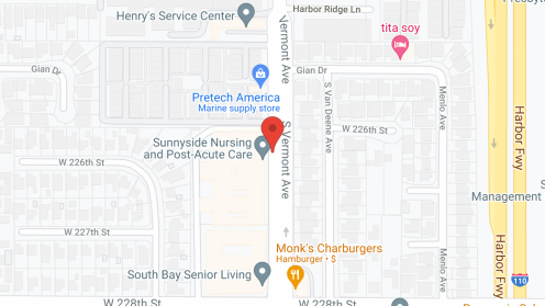 Map of the neighborhood around Sunnyside Nursing Ctr