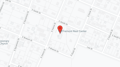 Map of the neighborhood around Fremont Rest Center
