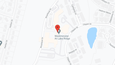 Westminster at Lake Ridge a CCRC in google map