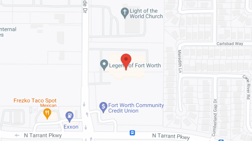 Map of the neighborhood around Legend at Fort Worth