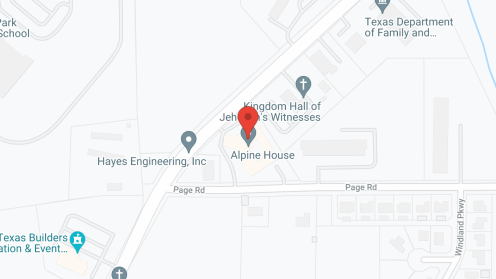 Map of the neighborhood around Alpine House