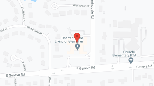 Map of the neighborhood around Churchill Place