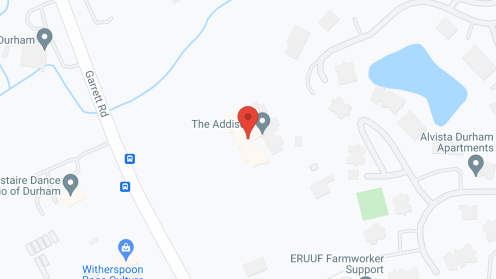 Map of the neighborhood around The Addison
