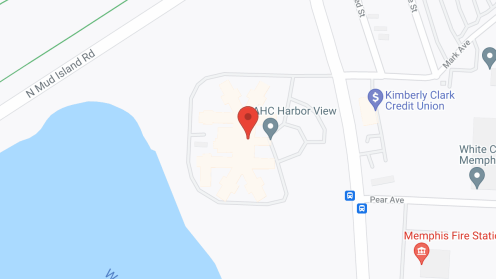 Map of the neighborhood around Harbor View Nursing & Rehab