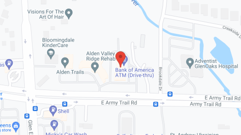 Map of the neighborhood around Alden Gardens of Bloomingdale