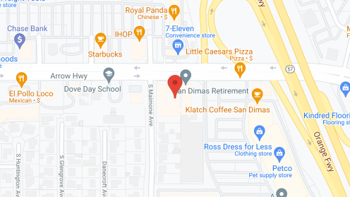 Map of the neighborhood around Bella Vista Convalescent Hosp
