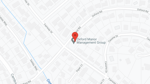 Map of the neighborhood around Oxford Manor