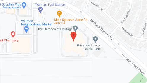 Map of the neighborhood around The Harrison At Heritage
