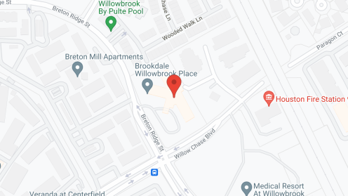Map of the neighborhood around Hampton Willowbrook Healthcare Center