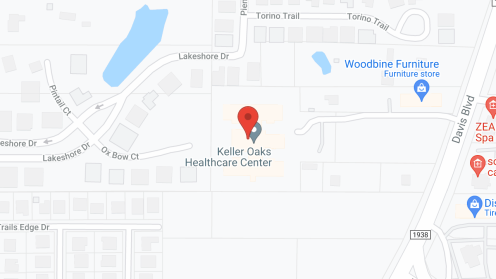 Map of the neighborhood around Keller Oaks Healthcare Center