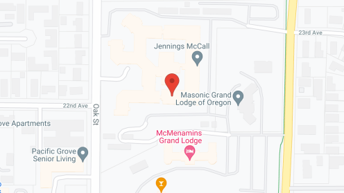 Map of the neighborhood around Jennings McCall Center