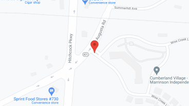 Hills of Cumberland Village in google map