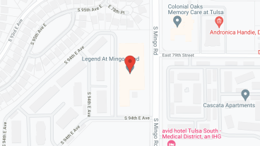 Legend at Mingo Road in google map