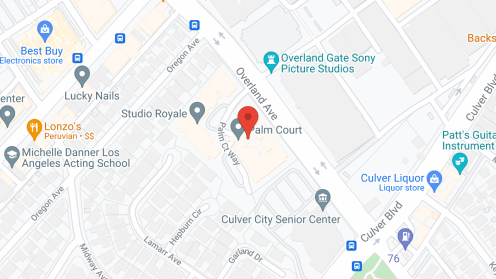 Map of the neighborhood around Palm Court by Cogir