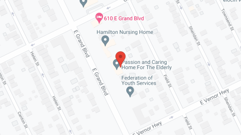Map of the neighborhood around Passion and Caring Home