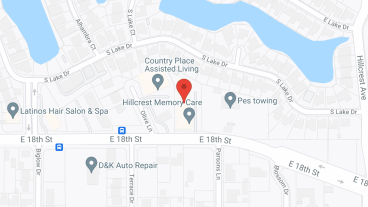 Hillcrest Memory Care in google map