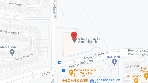 Map of the neighborhood around Westmont at San Miguel Ranch