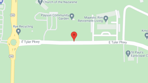 Map of the neighborhood around Majestic Rim Independent Living