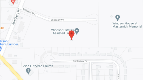 Map of the neighborhood around Windsor Estates Assisted Living Residence