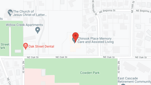 Map of the neighborhood around Chinook Place