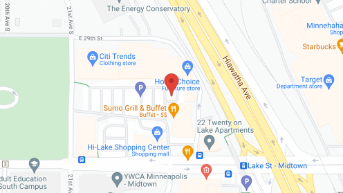 Map of the neighborhood around Lake Street Station