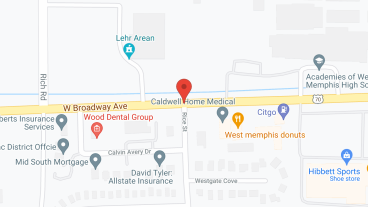 Beverly Healthcare West Memphis in google map