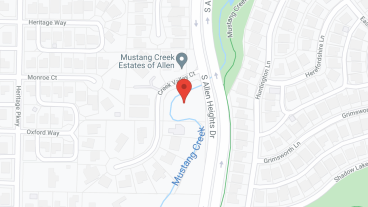 Mustang Creek Estates Allen in google map