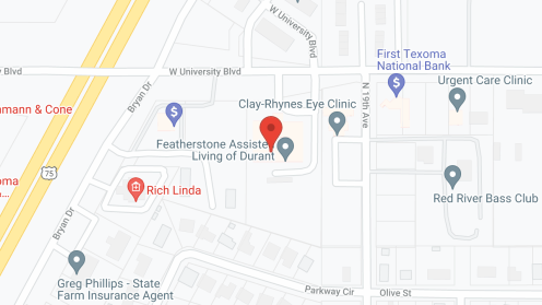 Map of the neighborhood around Featherstone Assisted Living of Durant