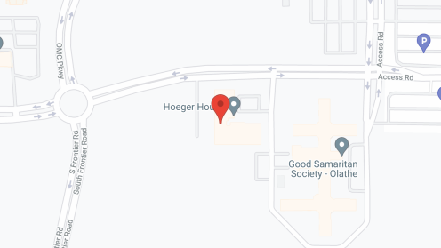 Map of the neighborhood around Hoeger House