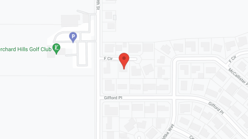 Map of the neighborhood around Orchard Hills AFH