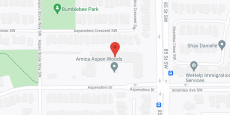 Amica Aspen Woods in google map