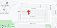 AZ Life Assisted Living Home in google map