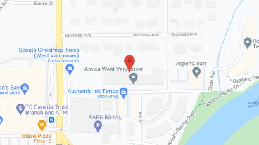 Amica West Vancouver in google map