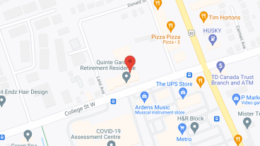 Quinte Gardens Retirement Residence in google map