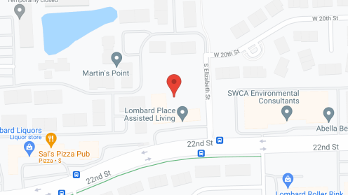 Map of the neighborhood around Lombard Place Assisted Living and Memory Care
