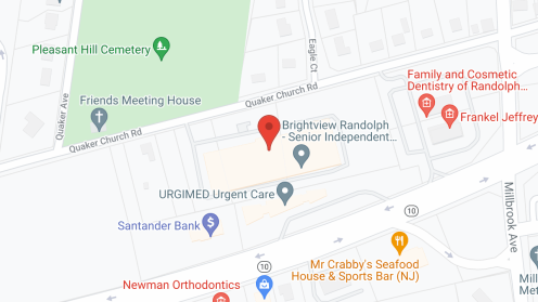Map of the neighborhood around Brightview Randolph