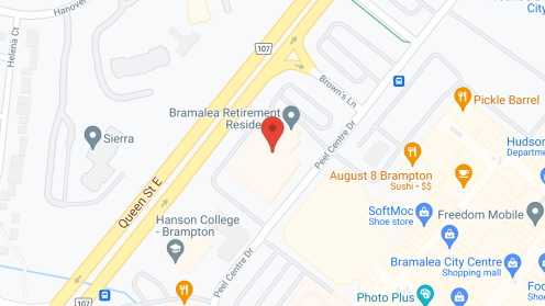 Map of the neighborhood around Bramalea Retirement Residence