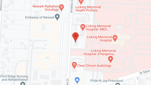 Map of the neighborhood around Newark Healthcare Ctr