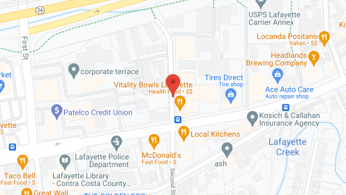 Map of the neighborhood around Merrill Gardens at Lafayette