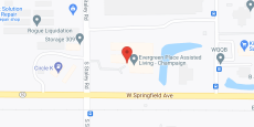 Evergreen Place Champaign in google map