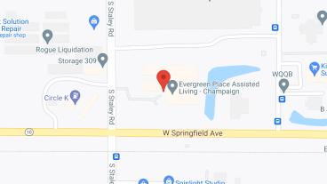 Evergreen Place Champaign in google map