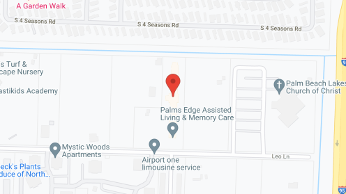 Map of the neighborhood around Palm's Edge Assisted Living and Memory Care