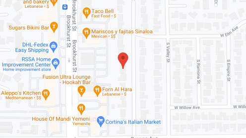 Map of the neighborhood around Silver Lining Manor