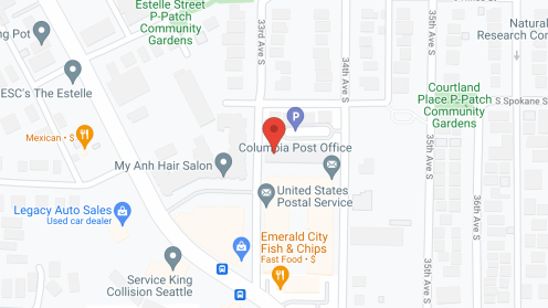 Map of the neighborhood around Columbia Gardens